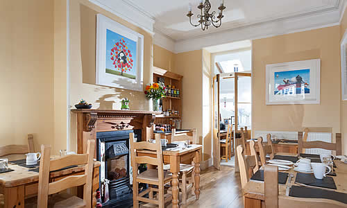Breakfast is served in the dining room, Room 6 has breakfast served in the room